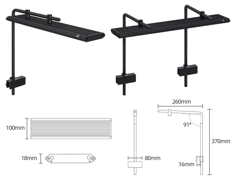 WEEKAQUA M Series Pendant style RGB+UV Full Spectrum Light  (Latest Model)