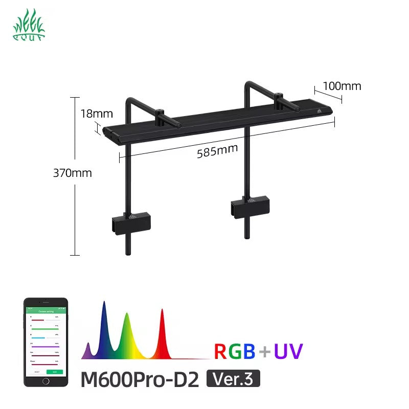 WEEKAQUA M Series Pendant style RGB+UV Full Spectrum Light  (Latest Model)