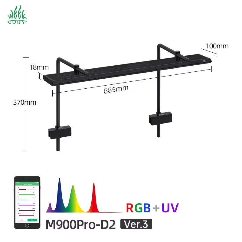 WEEKAQUA M Series Pendant style RGB+UV Full Spectrum Light  (Latest Model)