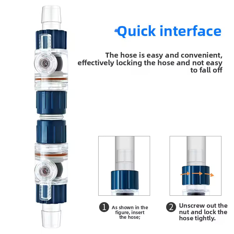 Week Aqua Universal Aquarium Hose Quick Connect Set