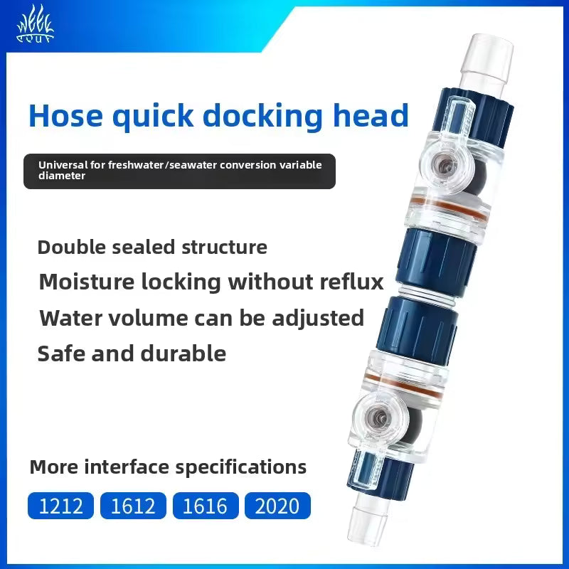 Week Aqua Universal Aquarium Hose Quick Connect Set