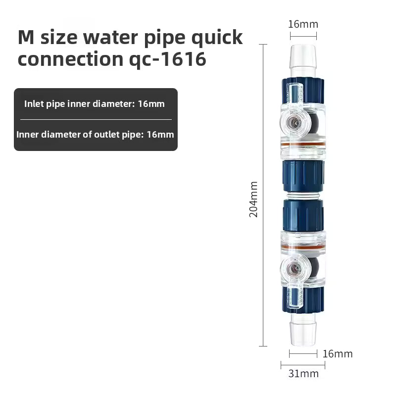 Week Aqua Universal Aquarium Hose Quick Connect Set